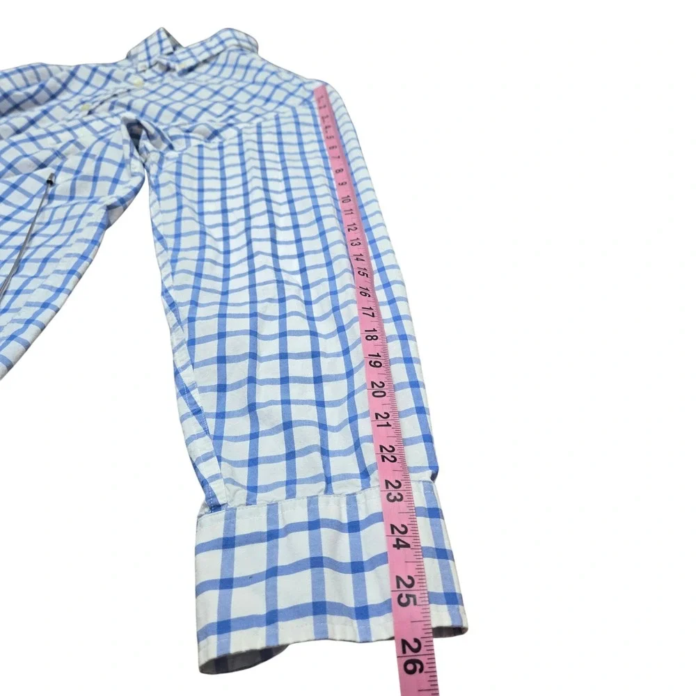 J.Crew Button Down Shirt Mens Plaid Checkered Long Sleeve‎ Cotton Sz L